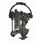 Art Nouveau decorative plaque / furniture appliqué, ca. 1900, Art Nouveau