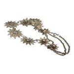 Folk style filigree necklace Silver
