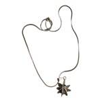 Silver necklace with star pendant 0.925
