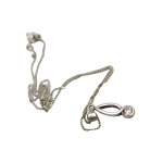 Sterling silver pendant with zirconia 925 silver