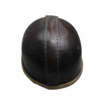 Old leather mining helmet - laced fasces, Poland / Germany, first half of the 20th century.