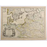 POLAND, LITHUANIA, SWEDEN. Map of Polish lands, includes Denmark, part of Sweden and Norway; compiled by. P. D...
