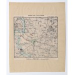 KALISZ. Pomniejszony plan manewrów prusko-rosyjskich w okolicy Kalisza w 1835 r., które odbyły si…