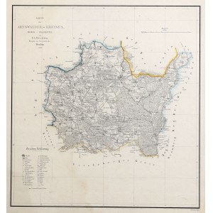 CHOSZCZNO. Map of the Choszczno district; compiled by. F.A. Witzleben, ryt. H. Delius, published by C. Heymann, ...