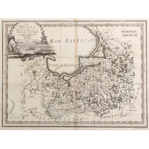 PRUSY. Mapa Prus Wschodnich; wyd. G.M. Cassini, 1797, pochodzi z: Nuovo atlante geografico univer…
