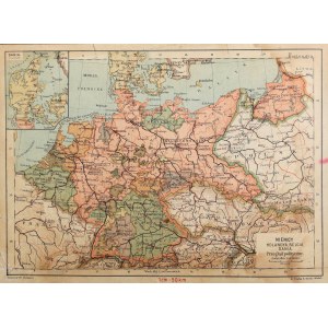 GERMANY, DENMARK. Political map of central Europe; compiled by. B. Gustawicz, published by G. Freytag &amp; Berndt, W....