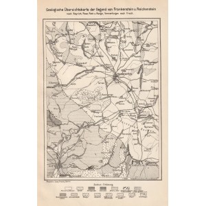 ZĄBKOWICE ŚLĄSKIE. Set of four part-b. maps and plans: 1) geological map of the vicinity of Ząbkowice Śląsk...