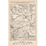ZĄBKOWICE ŚLĄSKIE. Zestaw czterech cz.-b. map i planów: 1) mapa geologiczna okolic Ząbkowic Śląsk…