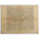 AUGUSTOW, AUGUSTOWSKI CANAL. Topographical map of Augustow area, Augustow Canal marked; W...