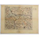 BIELSK PODLASKI. A topographic map of the Bielsk Podlaski and Suraż neighborhoods; Military Geographic Institute....