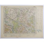 BOJANOWO (Rawicz district). Topographic map of the area around Bojanowo, Gora, Wąsosz; Military Institute of Geo...