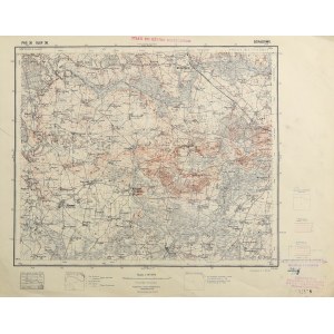 DZIAŁDOWO. Topographical map of the vicinity of Działdowo; Military Geographical Institute, Warsaw 1930; PA...