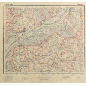 GRUDZIĄDZ. Topographical map of the Grudziądz, Świecie, and Chełmno area; Military Geographical Institute...