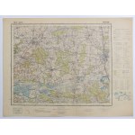 KROTOSZYN. Topographic map of the areas around Krotoszyn, Sulmierzyce, Odolanów, and Ostrów Wielkopolski;…