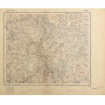 LUBAWA (Iława County). Topographic map of the vicinity of Lubawa, Ilawa and Biskupiec; Military Geog...