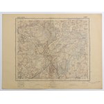 LUBAWA (Iława County). Topographic map of the vicinity of Lubawa, Ilawa and Biskupiec; Military Geog...