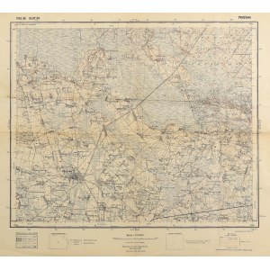 PRUZHANA (Belarus). Topographical map of the Pruzhany area; Military Geographical Institute, Warsaw 1....