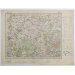 RAWICZ. Topographical map of the area around Rawicz, Kobylin and Milicz; Military Geographical Institute, Wa....