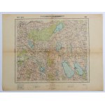 SIMNO (Simnas, Lithuania). Topographical map of the Simna area; Military Geographical Institute, Warsaw ...