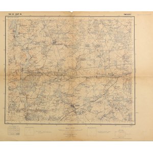 ŚWISŁOCZ (Belarus). Topographic map of the areas around Świsłocz, Brzostowica, and Mścibów; Military Institute…