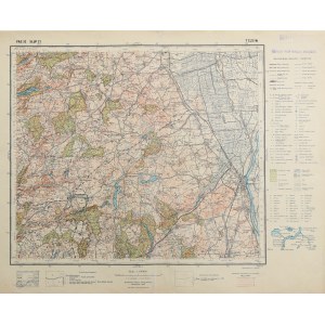 TCZEW. Topographic map of the Tczew and Skarszew areas; Military Geographic Institute, Warsaw 1935…