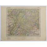 TUCHOLA. Topographical map of the Tuchola area; Military Geographical Institute, Warsaw 1933; PAS 34....