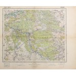 WIĄZOWIEC (Belarus). A topographic map of the vicinity of the villages of Vyazovets, Jaworska Ore, Wielka Wol...