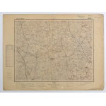 WOŹNIKI (Lubliniec district). A topographic map of the vicinity of the towns of Wozniki and Koziegłowy; Military...