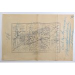GORZOW WIELKOPOLSKI. Map of the district of Gorzow; compiled by. P. Baron and A. Hilscher, lit. and print. P. Ba...