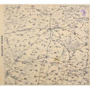 GOSTYŃ. Map of the district of Gostyn; lith. and print. P. Baron, ca. 1900; unsigned; lith. ch.-b., st. bd....