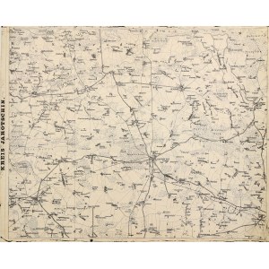 JAROCIN. Map of the district of Jarocin; lit. and printed. P. Baron, ca. 1890; lith. p. b., st. bdb., at...