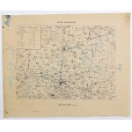 KROTOSZYN. Map of Krotoszyn county; lit. and printed. P. Baron, ca. 1890; unsigned; lettered ch.-b., ...