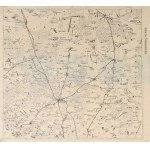 OSTRZESZÓW. map of Ostrzeszow county; lith. and printed. P. Baron, ca. 1900; unsigned; lith. cz.-b....
