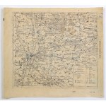 POZNAŃ. Map of the eastern Poznań district; lit. and printed. P. Baron, ca. 1910; unsigned; lith. p...