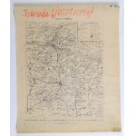 ŚRODA WIELKOPOLSKA. Map of Środa County; edited by F. Ebbecke, Leszno, lit. and printed by. P. Baron, ca. ...