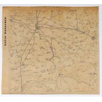 WRZEŚNIA. Mapa hrabství Wrzesnia; lit. a tisk. P. Baron, asi 1890; nesignováno; lit. cz.-b., st.....
