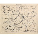 JAWOR. Map of the county of Jawor; published by O. Hellmann, Jawor, lit. and print. P. Baron, ca. 1910; lit. c...
