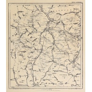 KAMIENNA GÓRA. Map of the Kamienna Góra district; lettered by A. Hilscher, ed. by E. Zippelschen, Legnic...