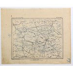 LUBIN. Map of the district of Lubin; printed. and ed. by P. Baron and A. Hilscher, Legnica, ca. 1890; annotations ...