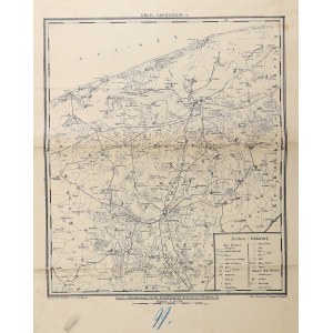 GRYFICE. Map of Gryfice County; compiled, lettered and printed. P. Baron, c. 1910, published by the successor of O. Hart...