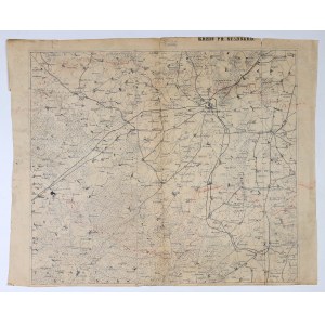 KOŚCIERZYNA, STAROGARD GDAŃSKI. Map of kościerzyna county; on verso part-b. map of starogar...