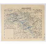 SZUBIN, GRODKÓW (Opolskie province). Map of Szubin district (no legend); on verso map of district ...