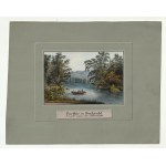 BUKOWIEC (Karkonosze district), ŚNIEŻKA. View of Sněžka from the park in Bukowiec; drawing by E.W. Knippel (1811-...