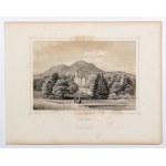 KARPNIKI (distretto di Karkonosze). Castello; disegno di F. Koska, Lithographische Anstalt v. Mercier &amp; Loeillot, ...
