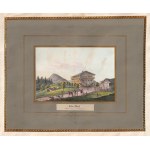 SZCZAWNO-ZDRÓJ, GRAZ (Austria). Il maniero di Ida (l'attuale hotel Dworzysko); disegno di E.W. Knippel (1811-19...