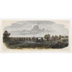 SWIDNICA. Witoszowski viaduct on the Świdnica-Swiebodzice route; anonymous, ca. 1860; wood. color...