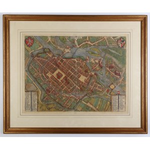 WROCŁAW. Perspektivní plán města; převzato z: Civitates Orbis Terrarum, ed. G. Braun a F. Ho...
