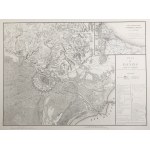 GDAŃSK. city plan with a map of the area during the siege of Danzig in 1813; eng. Dandeleux; side...
