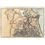 GDANSK, WISŁOUJŚCIE. Plan of the fortress and the city; taken from: P. Massuet, Istoria Della Guerra Present....