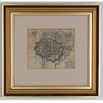 ELBLĄG. City plan; taken from: A. Cellarius, Regni Poloniae Magnique Ducatus Lituaniae [...], Ams...